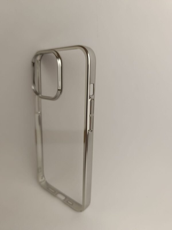 iPhone 12/12 Pro Kılıf - iPhone Clear Case Gümüş - Görsel 2
