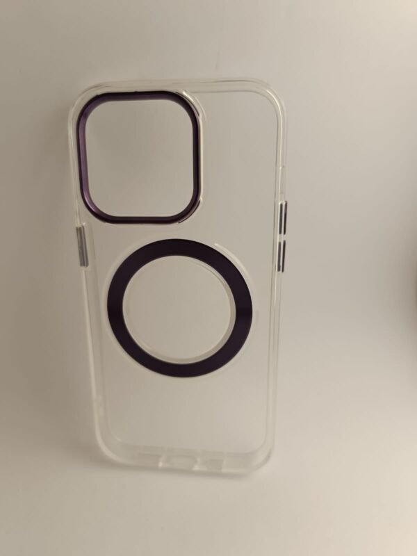 iPhone 12 Pro Max Magsafe Kılıf - İphone Magsafe Özellikli Mor Kılıf - Görsel 4